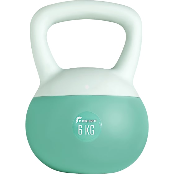 CENTURFIT Pesa Rusa Kettlebell 6 kg 13.2 lb Neopreno Antideslizante Menta