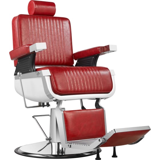 NANOFORT Sillon Barberia Metalico Reclinable Giro 360 200 kg Vino