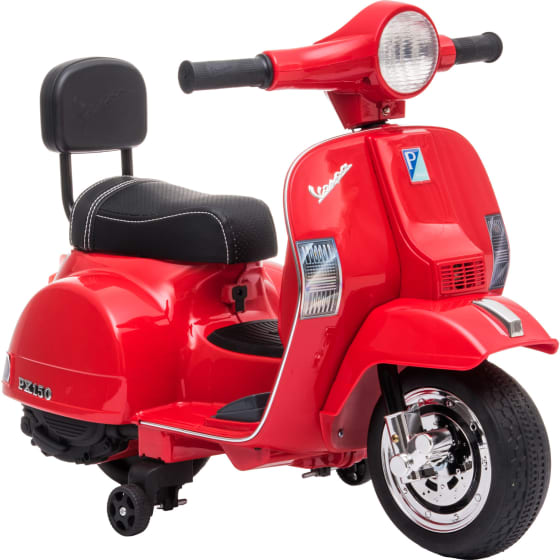LITTLE MONKEY Moto Electrica Montable Vespa 6V Infantil 3 kmh Roja
