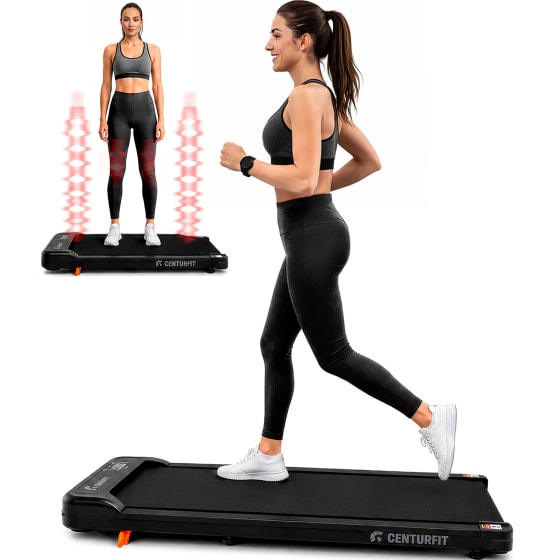 Caminadora Electrica 5 En 1 Vibracion Control Remoto Reversa 2 Niveles Inclinacion Manual Walking Pad 2.25 Hp Caminadora Compacta Underdesk Casa Caminata Y Running Fitness Silenciosa Negro