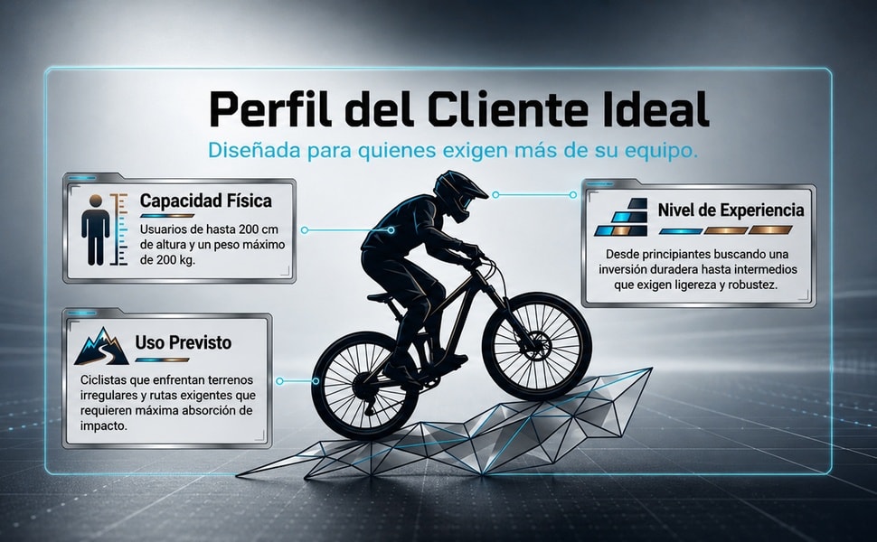 CENTURFIT Bicicleta Montana Rodada 29 Doble Suspension Frenos Disco Azul - detalle 4