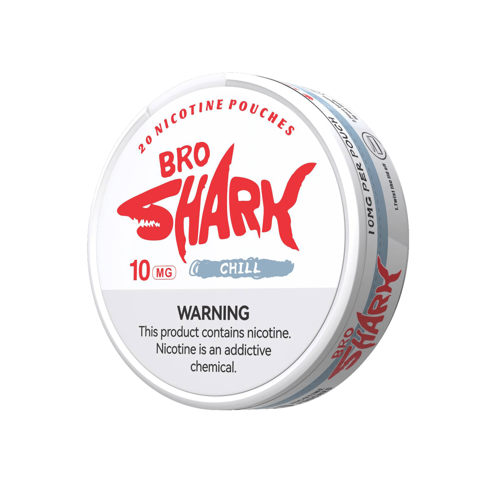 BroShark Chill 10mg nicotine pouches – smooth mellow mint