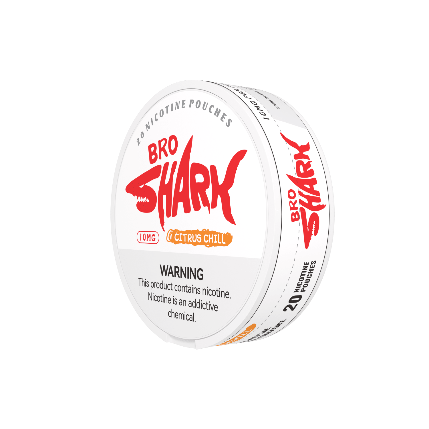 citrus chill pouches strengths 6mg 10mg 15mg - side shot