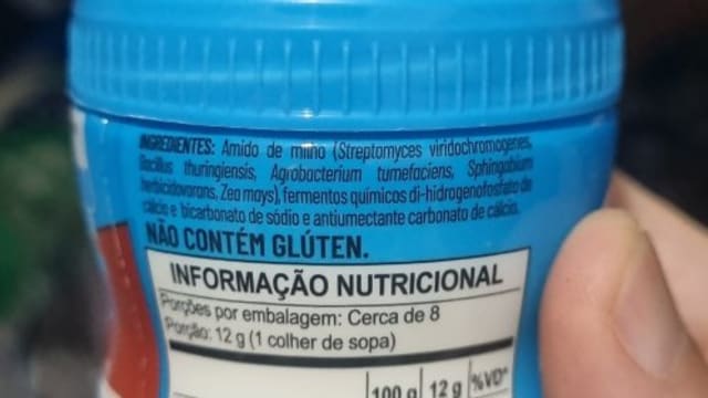 Rótulo do produto Fermento Biológico Seco