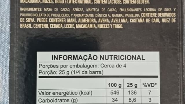 Rótulo do produto Chocolate Amargo Neugebauer 1891