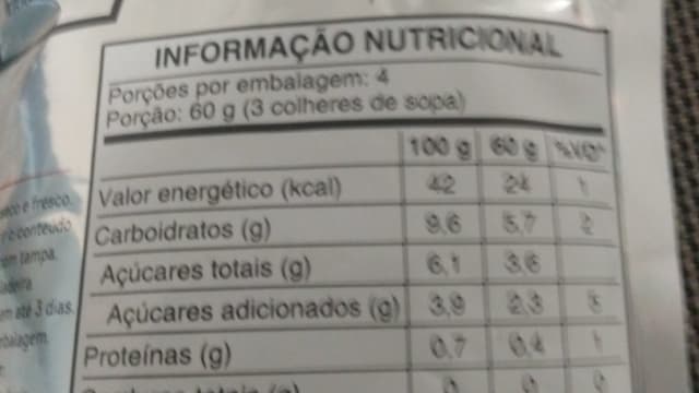 Rótulo do produto Molho de Tomate com Pedaços Tradicional