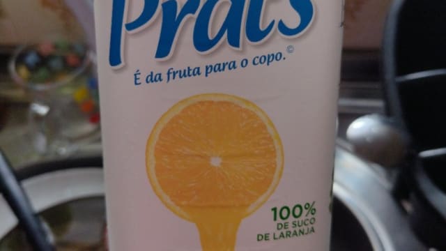 Rótulo do produto Suco de Laranja Integral Prats