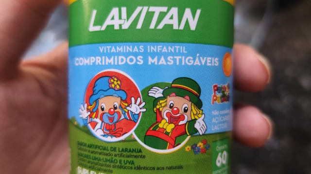 Rótulo do produto Lavitan Vitaminas Infantil Comprimidos Mastigáveis
