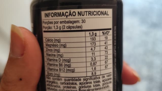 Rótulo do produto Build Your Monster (Suplemento Alimentar)