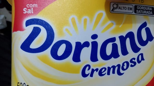 Rótulo do produto Margarina Doriana Cremosa com Sal