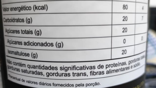 Rótulo do produto Carbolift (Isomaltulose/Palatinose)