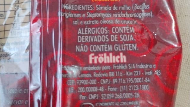 Rótulo do produto Colorífico (Colorau) Fritz & Frida