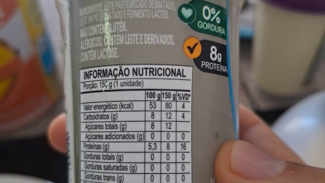Rótulo do produto Iogurte Natural Desnatado