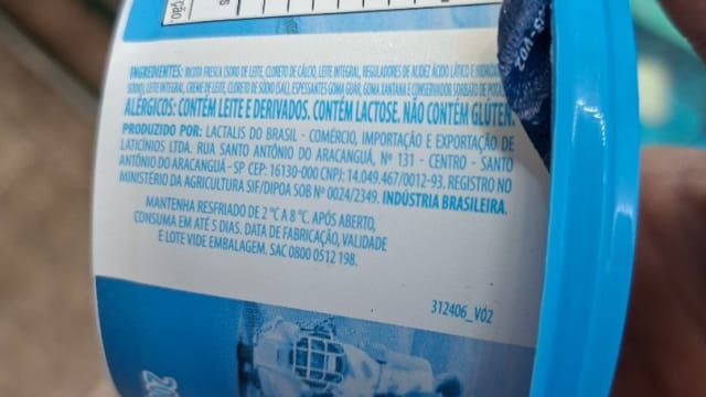 Rótulo do produto Ricota Fresca