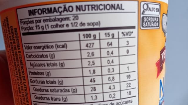 Rótulo do produto Nata Veneza