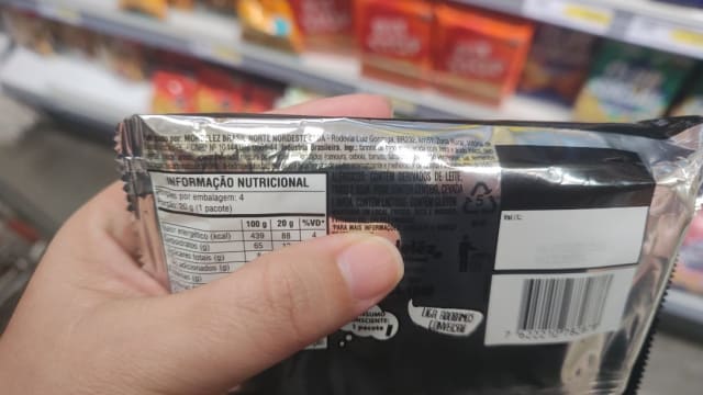 Rótulo do produto Biscoito Salgado Temperado com Vegetais