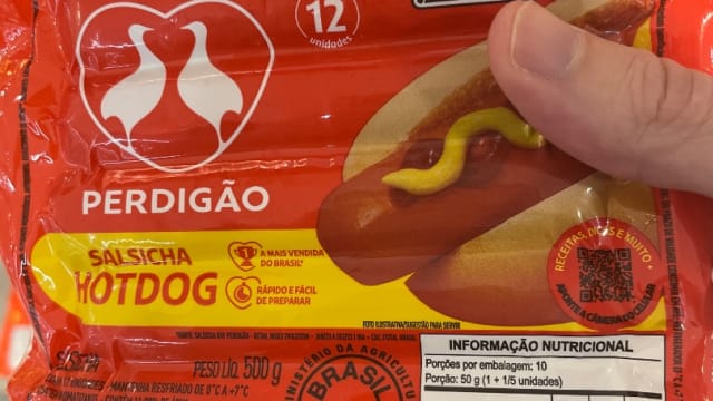 Rótulo do produto Salsicha Hot Dog Perdigão