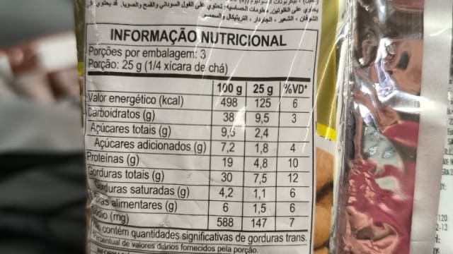 Rótulo do produto Amendoim Tipo Japonês