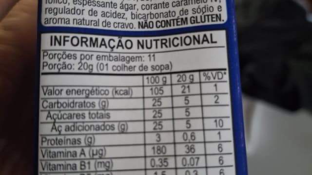 Rótulo do produto Extrato Proteico Bovino com Vitaminas