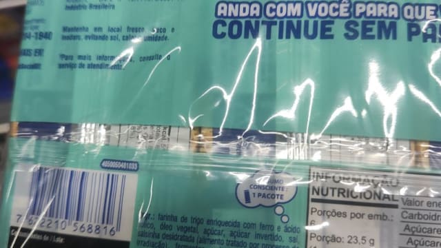 Rótulo do produto Biscoito Salgado Pit Stop Original