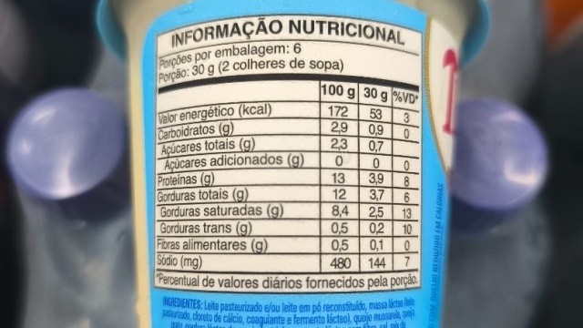 Rótulo do produto Requeijão Cremoso