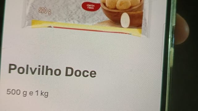 Rótulo do produto Polvilho Doce Yoki