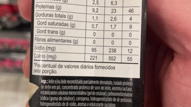 Rótulo do produto Bebida Láctea UHT com Alto Teor de Proteínas (Danone)