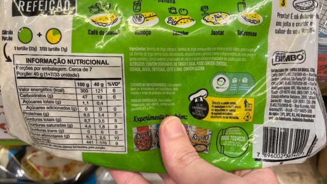 Rótulo do produto Rap10 Fibras