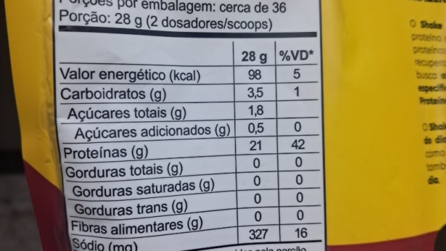 Rótulo do produto Clara de Ovo Desidratada (Albumina)