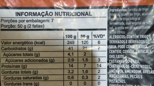 Rótulo do produto Pão de Forma Wickbold 100% Natural Tradicional