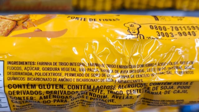 Rótulo do produto Biscoito Bauducco Cereale