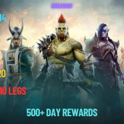SHARDS PRIMAL 12-14 + SACRED 3 + VOID 3-6 + ANCIENT 120 +10 LEGS +8K GEMS +500 DAY REWARDS  FULL ACCESS
