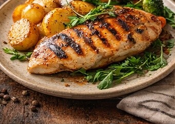 Piščančji file na žaru