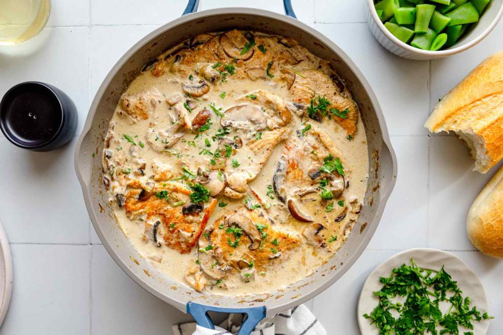 Svinjski zrezek v gobovi omaki