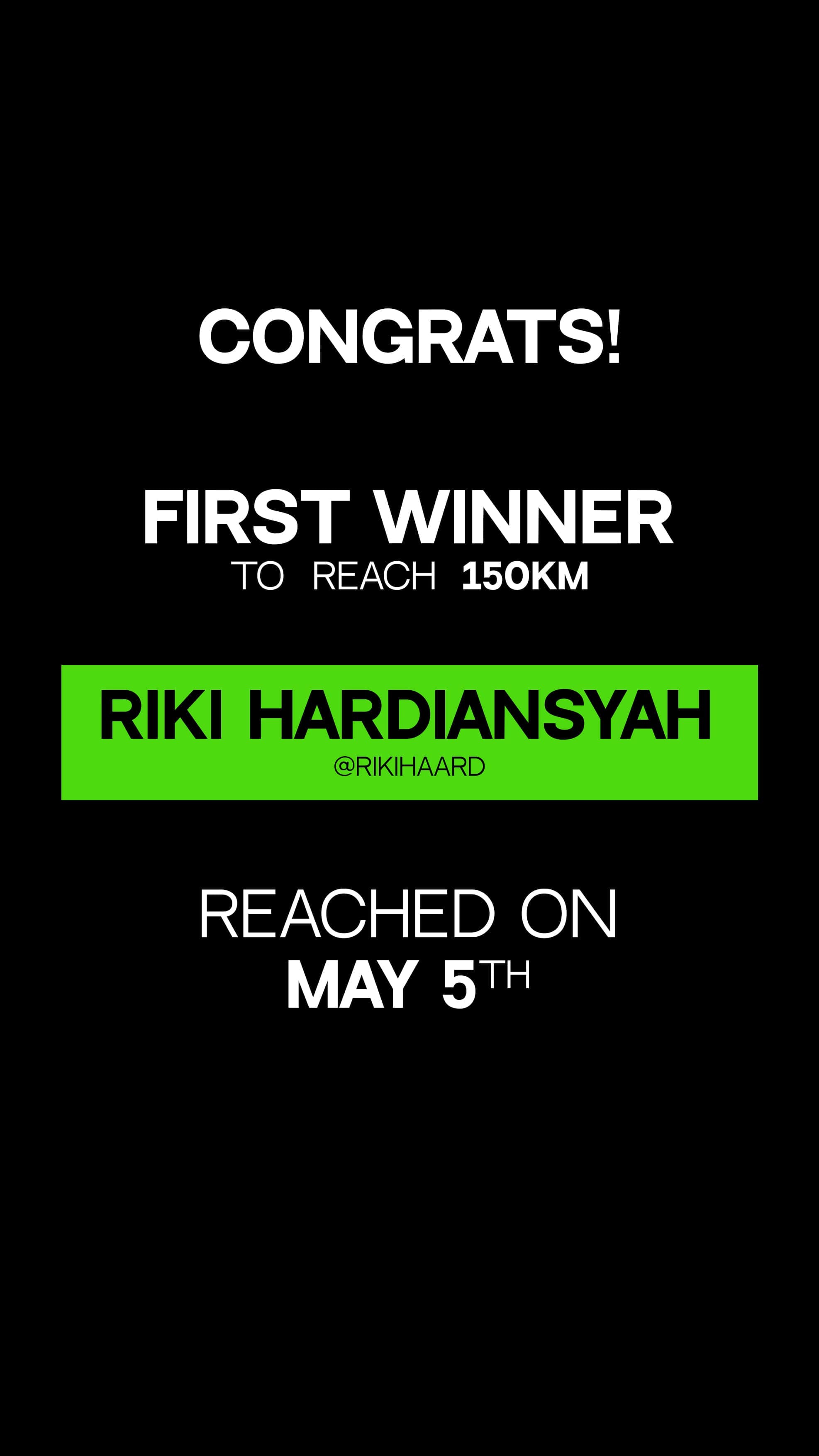150 Club winner
