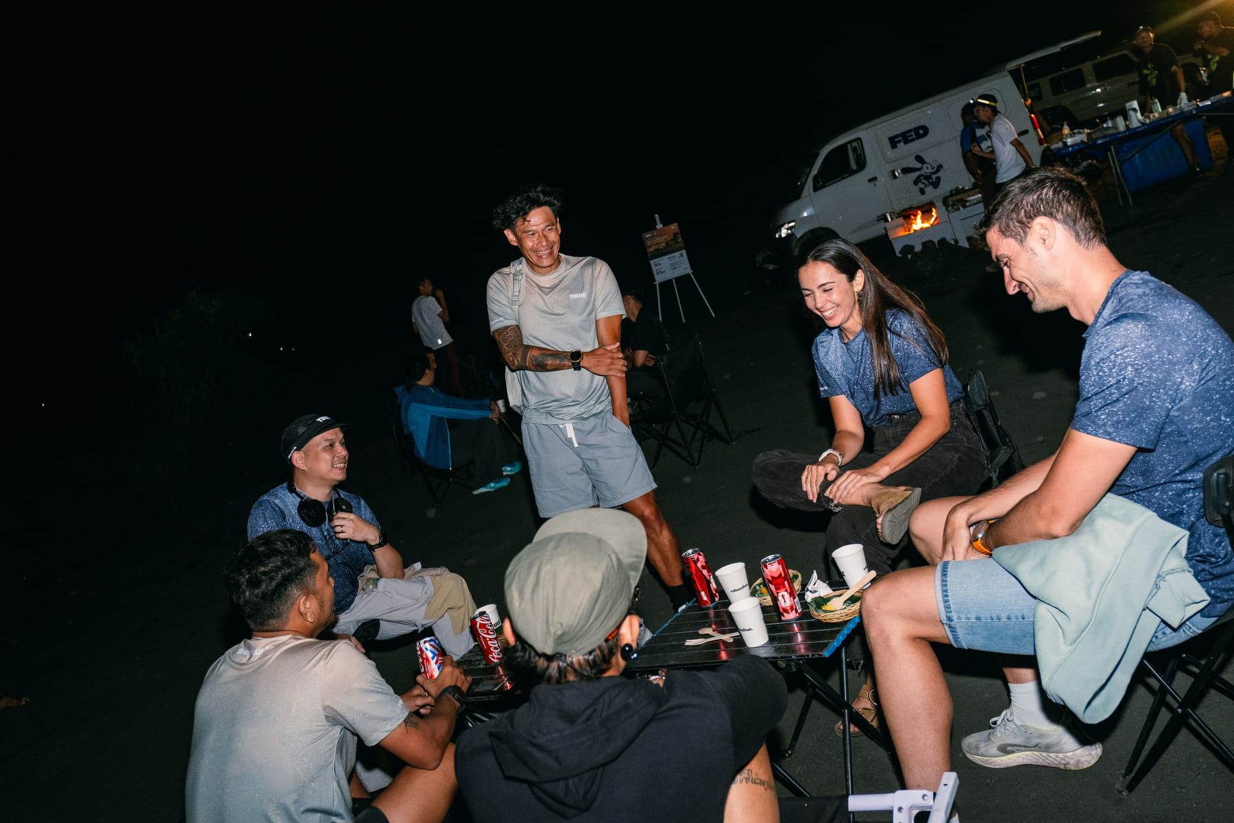 FED campfire dinner at BTR Ultra Run 2026.