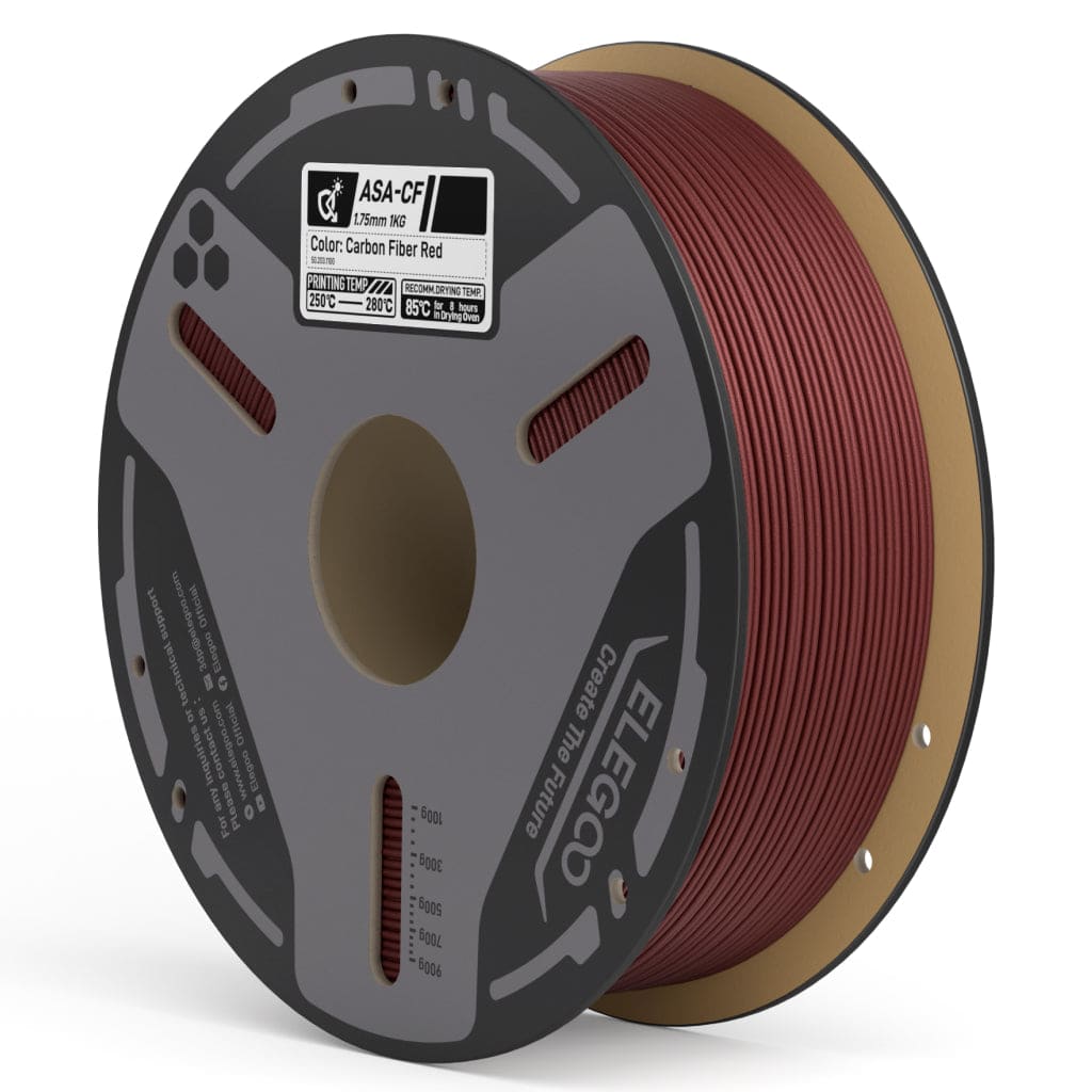 Bobina de filamento ASA-CF Elegoo 1,75 mm, color rojo