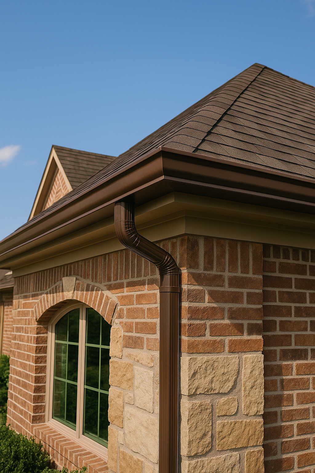 Professional gutter installation on Dallas-Fort Worth home