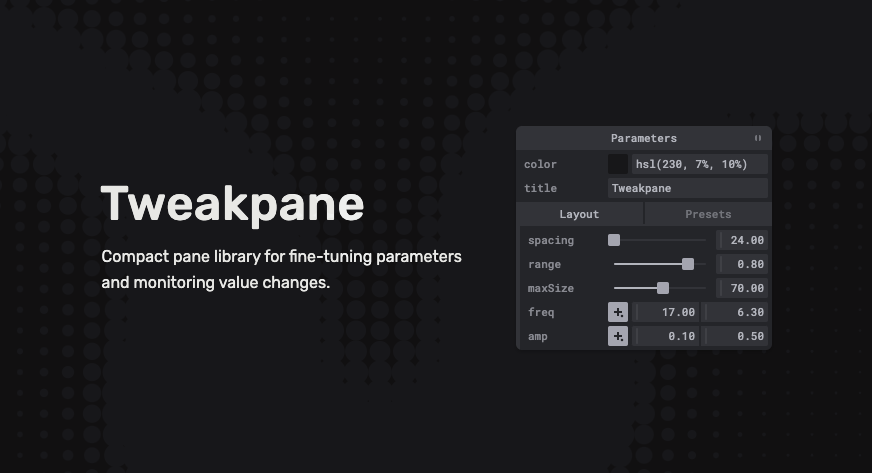 Tweakpane
