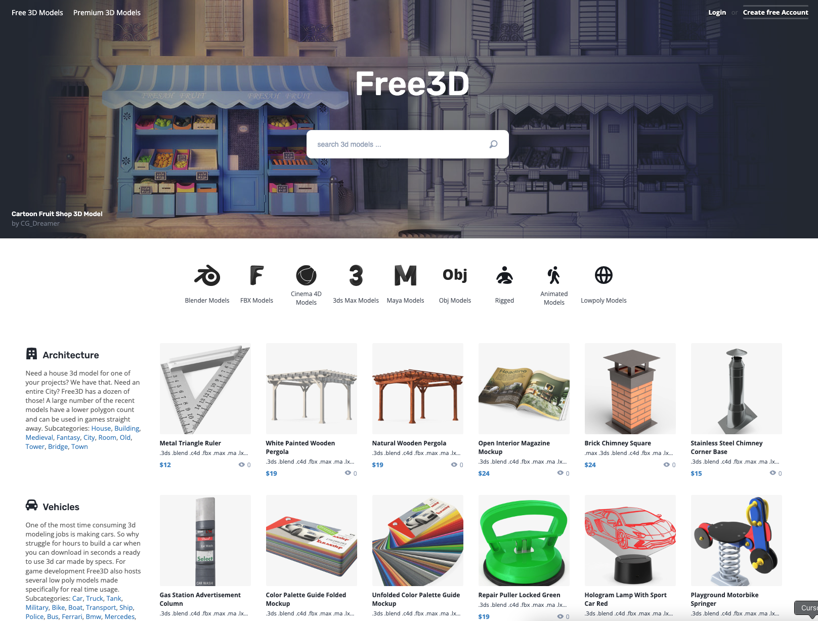 Free3d