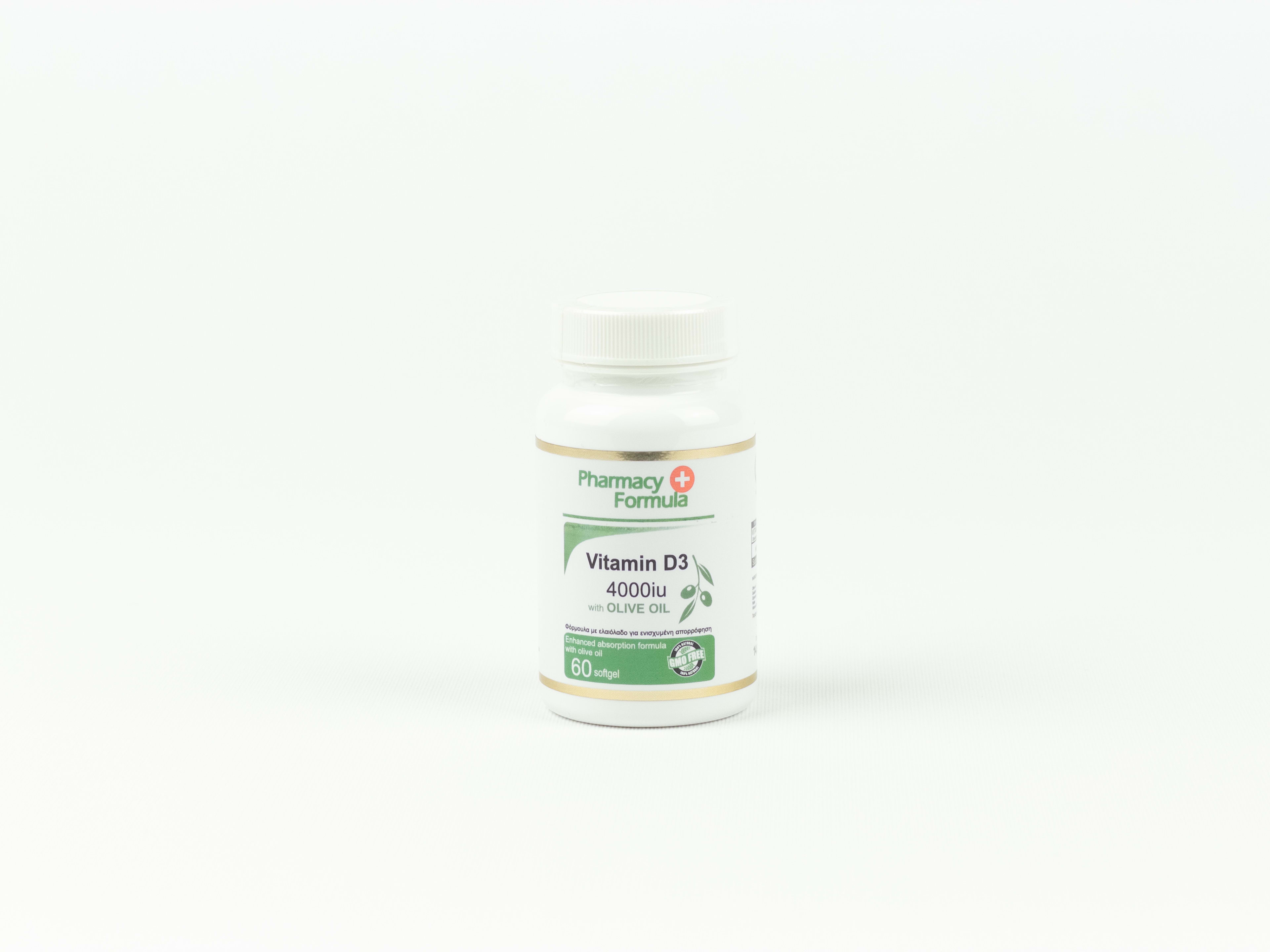 Συμπλήρωμα διατροφής Pharmacy Formula Vitamin D3 4000 IU με ελαιόλαδο