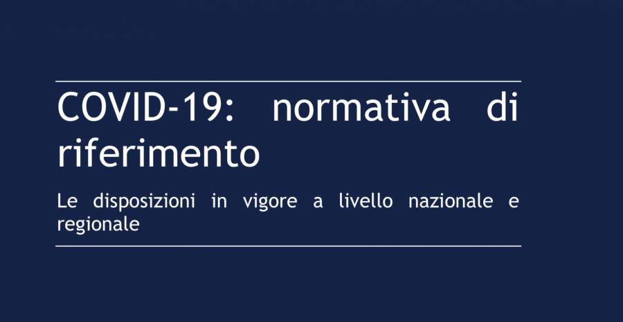 Normativa di riferimento nazionale