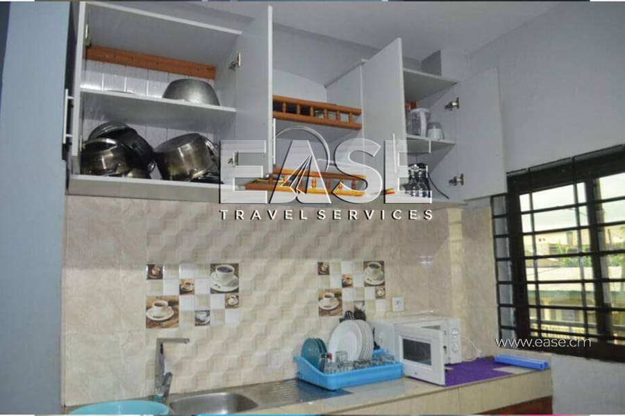 Très Bel Appartement meublé salon orange - Douala Ndogbong 8
