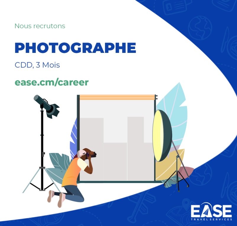 Photographe en CDD – 3 Mois - Douala, Cameroun (Avec ou sans Appareil Photo)
