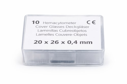 Lámina Cubre Para Cámara Neubauer 20x26 mm UND