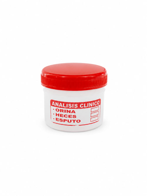 Frasco De Orina Tapa Roja De 75 ml