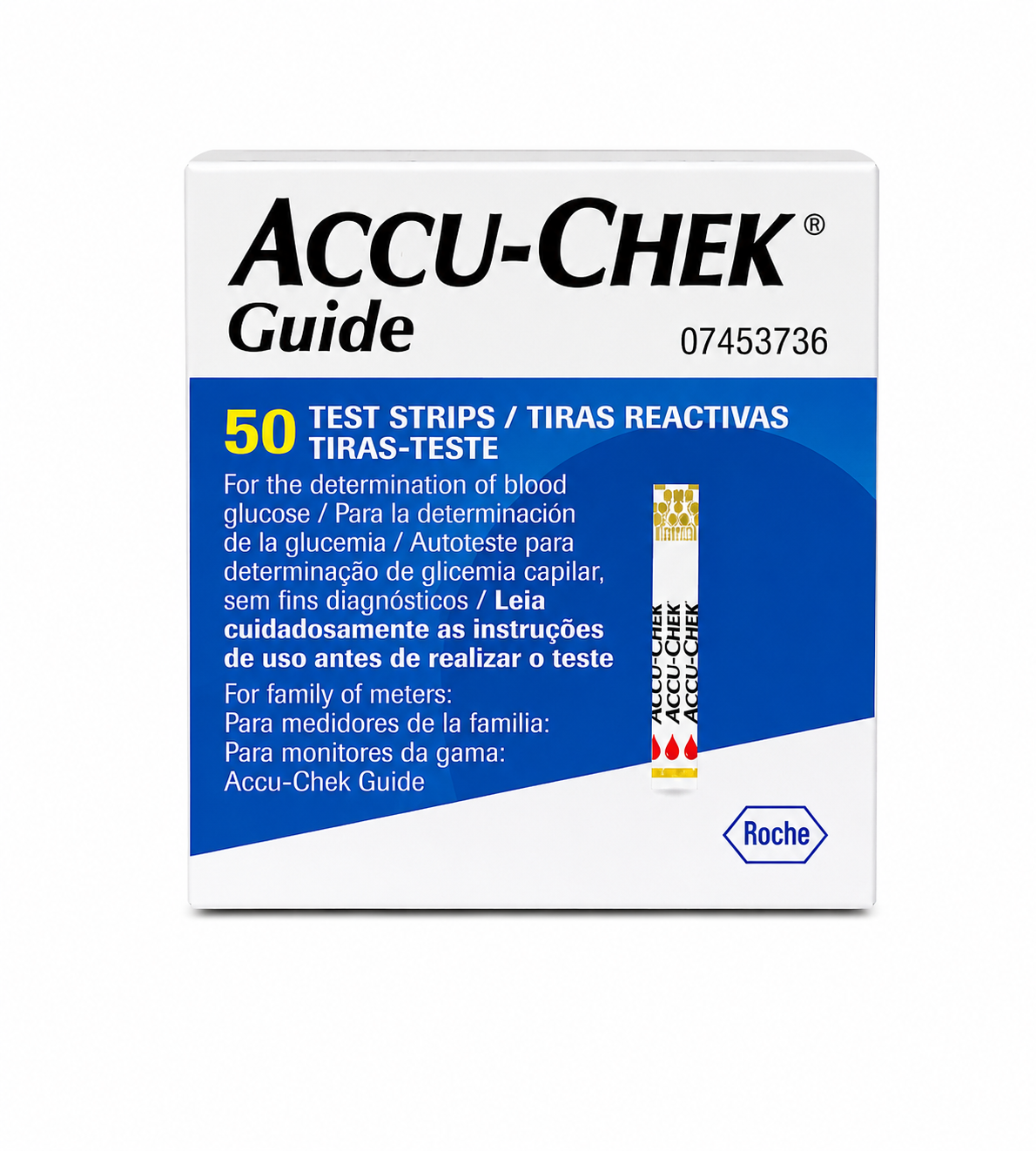 Tira Accuchek Guide (Caja de 50 Und)