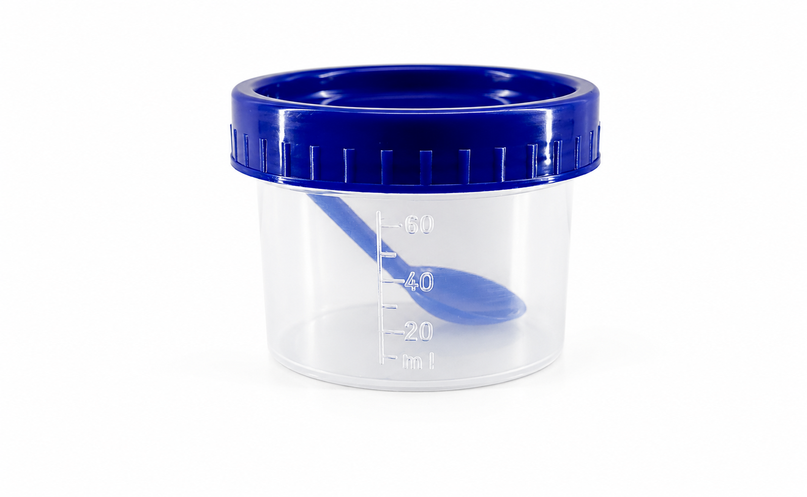 Frasco Para Heces Con Espátula Samplix de 60 ml