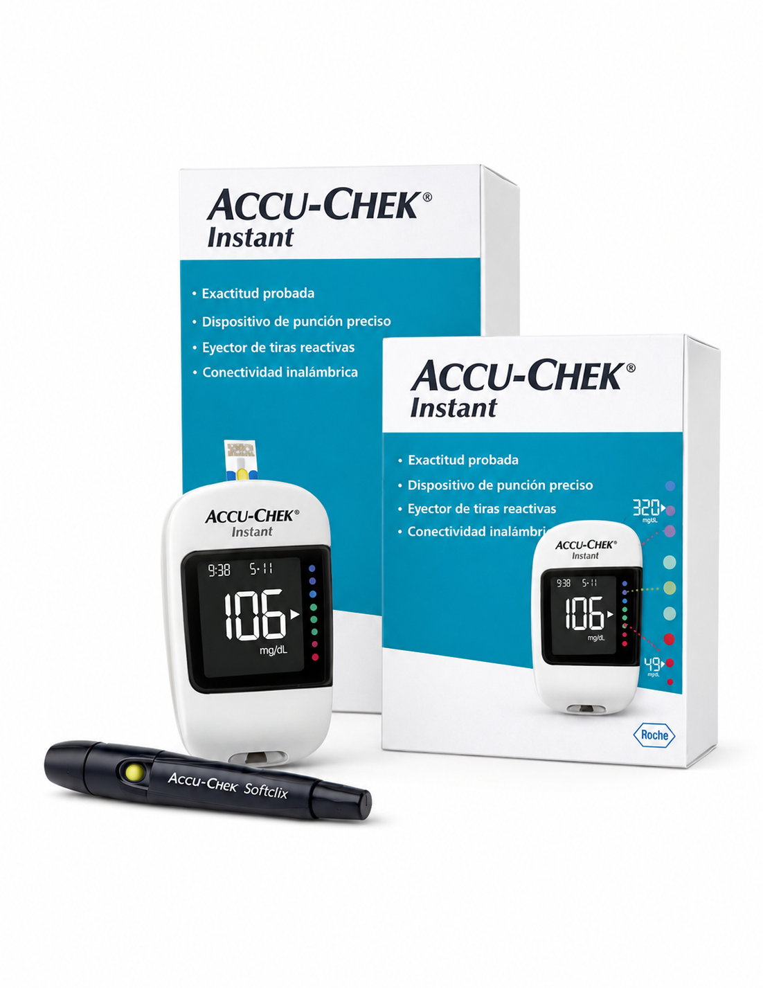 Glucómetro Accuchek Instant Kit Completo