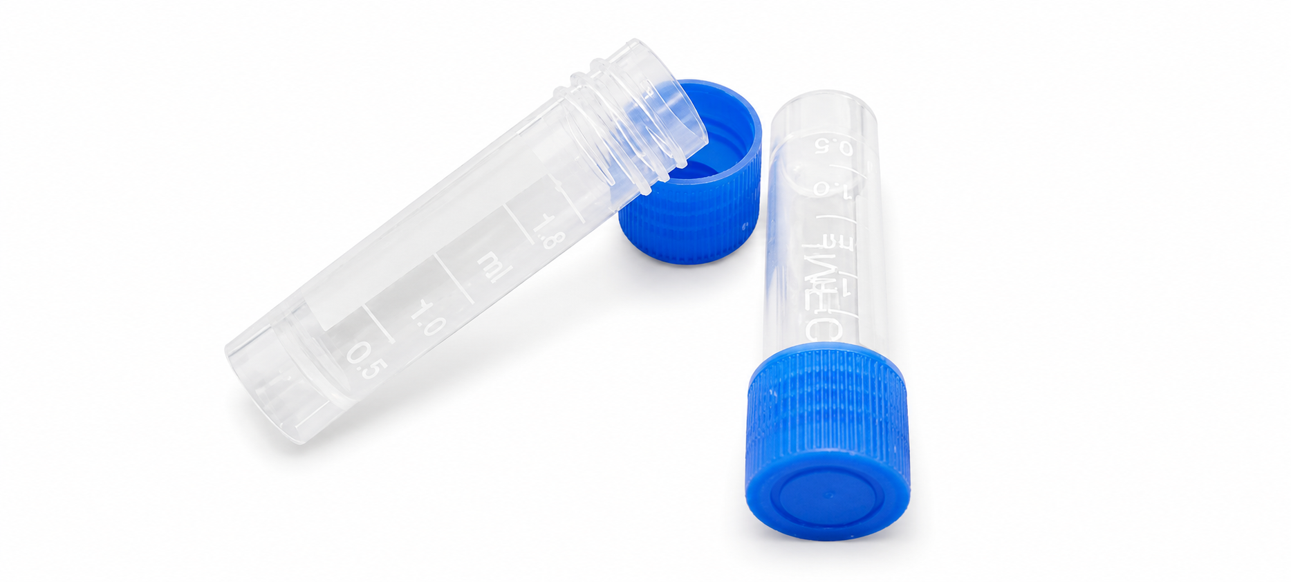 Criovial Con Tapa Rosca Azul No Esteril De 2 ml New World (Bolsa de 500 Und)